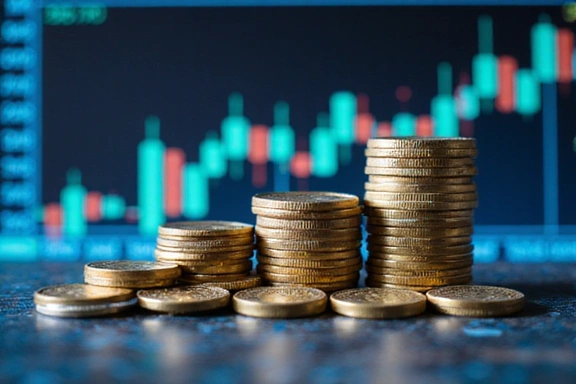 Abstract image of diverse financial assets and growth curves, representing investment funds