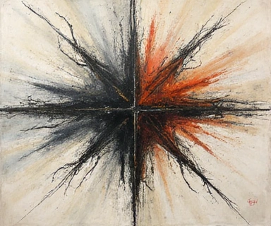 Abstract representation of a complex corporate dispute